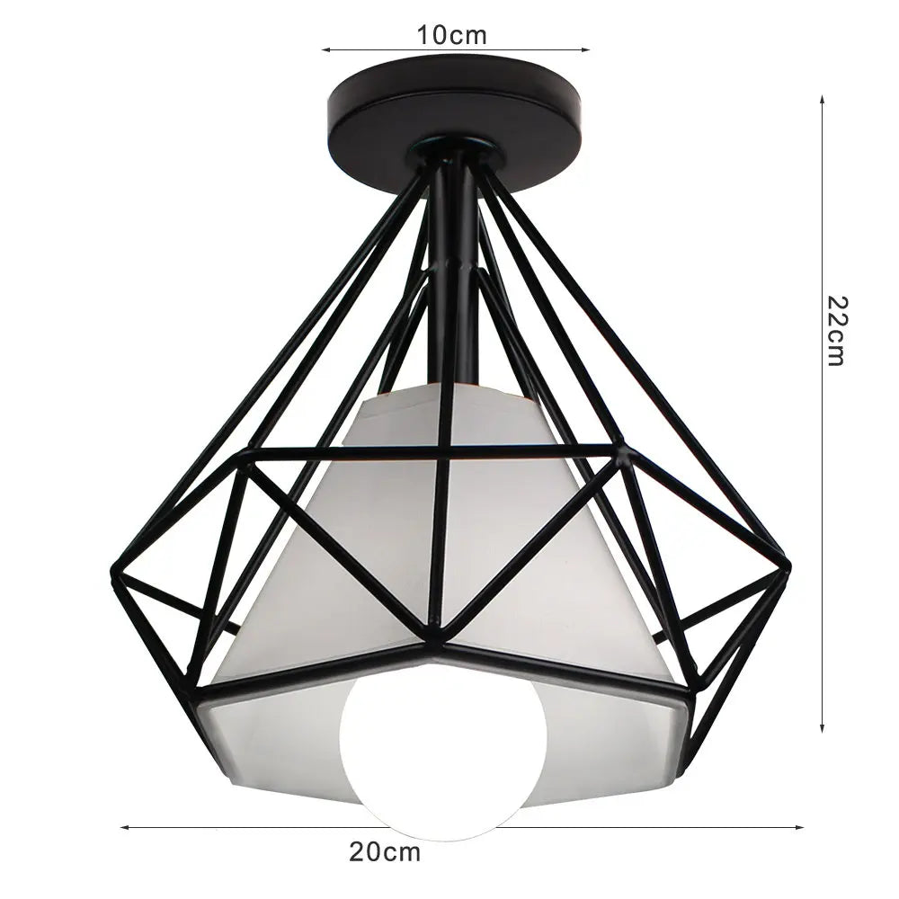 Iron Aisle Ceiling Lights: Industrial Nordic Vintage Kitchen Decor Ceiling Lamp