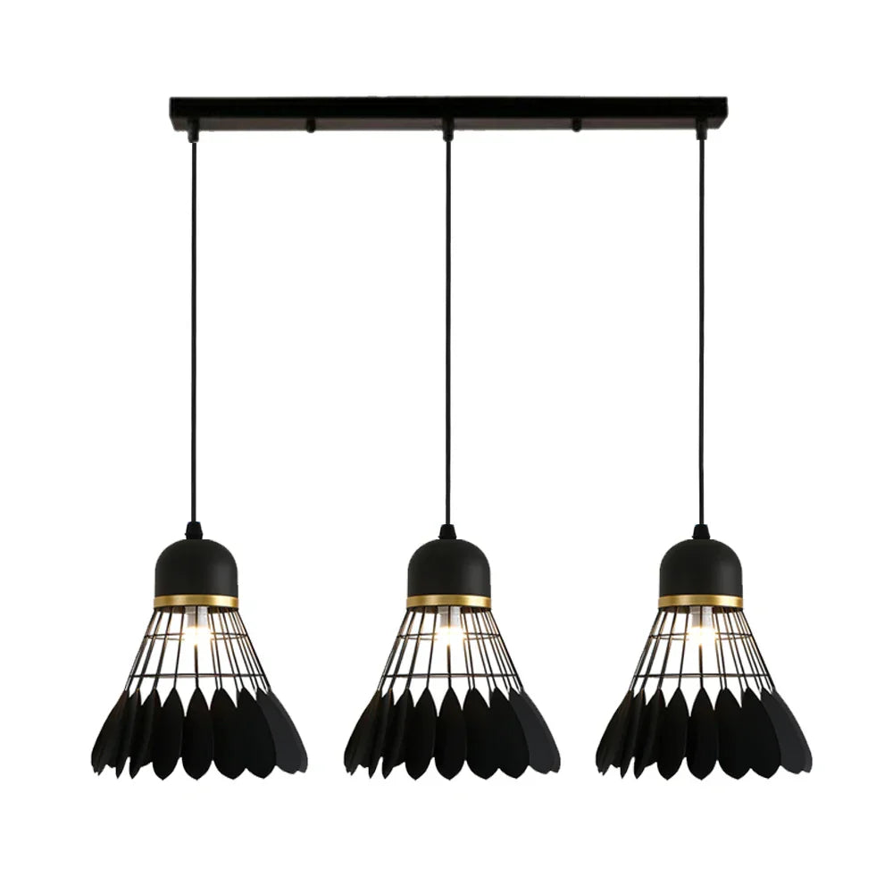 Modern Black Cage LED Pendant Light for Home & Commercial Lighting