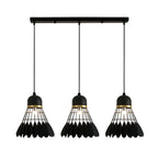 Modern Black Cage LED Pendant Light for Home & Commercial Lighting