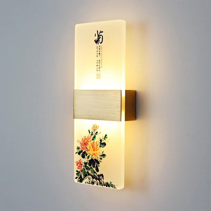 LED Square Wall Lamp: Modern Minimalist Indoor Lighting for Hotel, Restaurant, Corridor