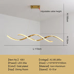 Modern Nordic LED Pendant Light - Chrome/Gold Plated Finish