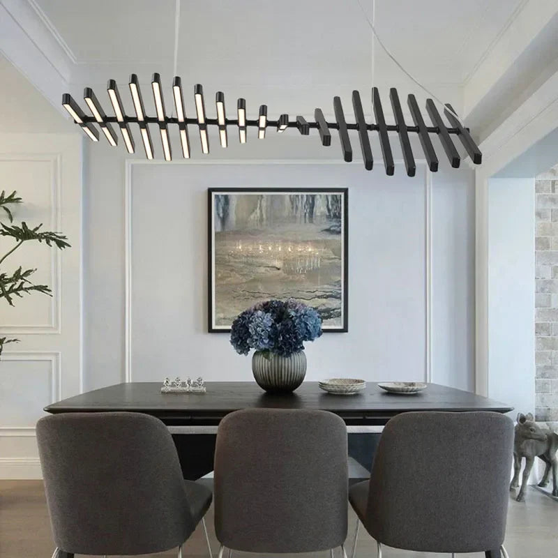LED Chandelier: Modern Nordic Loft Hanging Light for Living Room, Restaurant, Bar