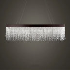 Modern Crystal LED Chandelier for Living Room Dining Luxury Ceiling Pendant Lamp