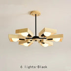 Windmill Wooden Chandelier - LED Loft Industrial Lighting for Home Decor