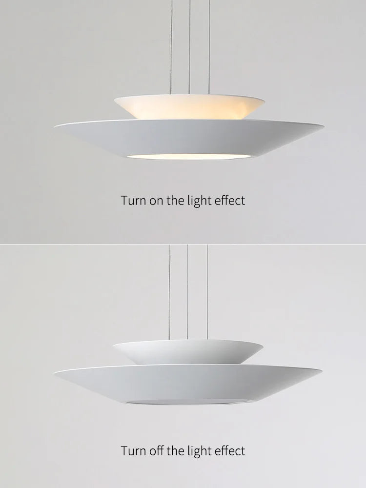 Round LED Chandelier: Modern Nordic Minimalist Dining Room Lamp for Living Room