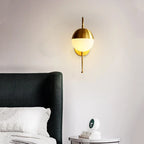 Luxury Gold Glass Ball Wall Lamp for Living Room Bedroom Dining Decor