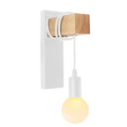 Industrial Iron Wood Wall Lamp E27 Modern Nordic Sconce by for Home Decor Bedroom