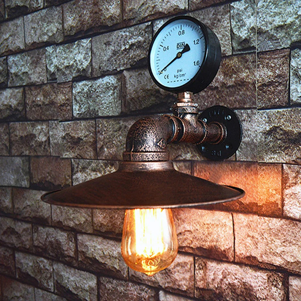Industrial Iron Rust Wall Lights Retro Vintage E27 LED Sconce