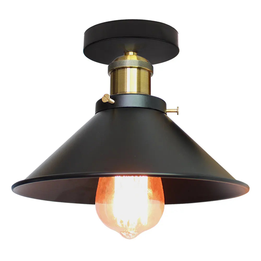 Vintage Industrial LED Ceiling Light Shade for Living Room Kitchen Cage Home Decor
