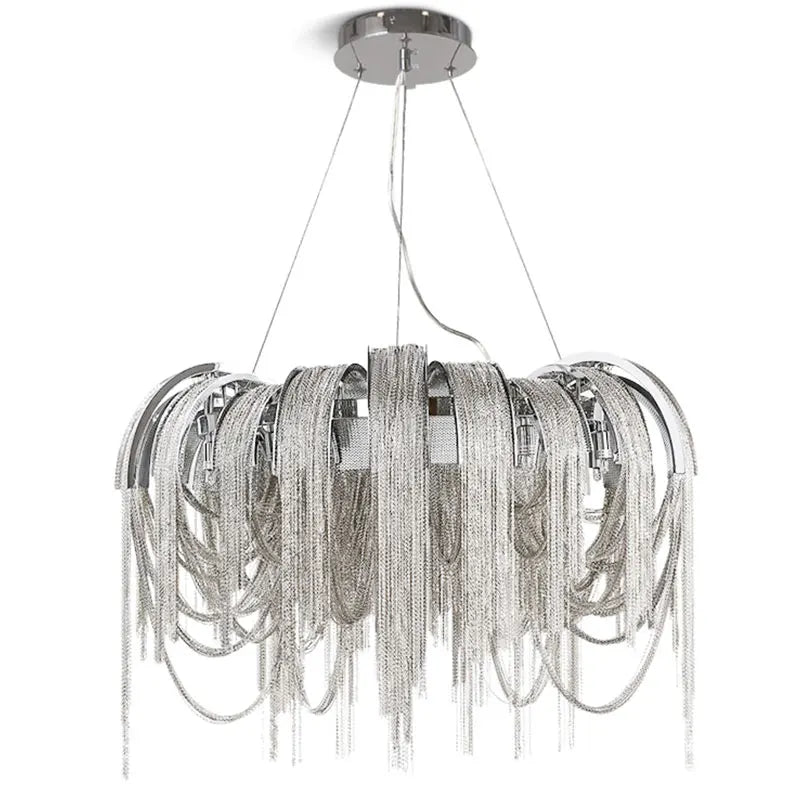Tassel Luxury Chandelier: Postmodern Elegance for Living Room, Restaurant, Bedroom, Hotel