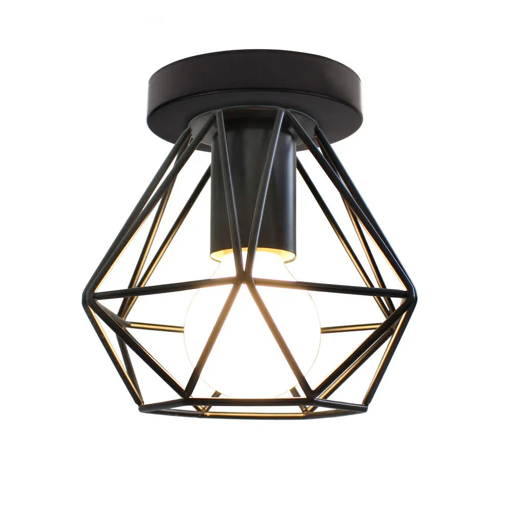Vintage Cage Pendant Light Chandelier for Home Kitchen Living Room Lighting