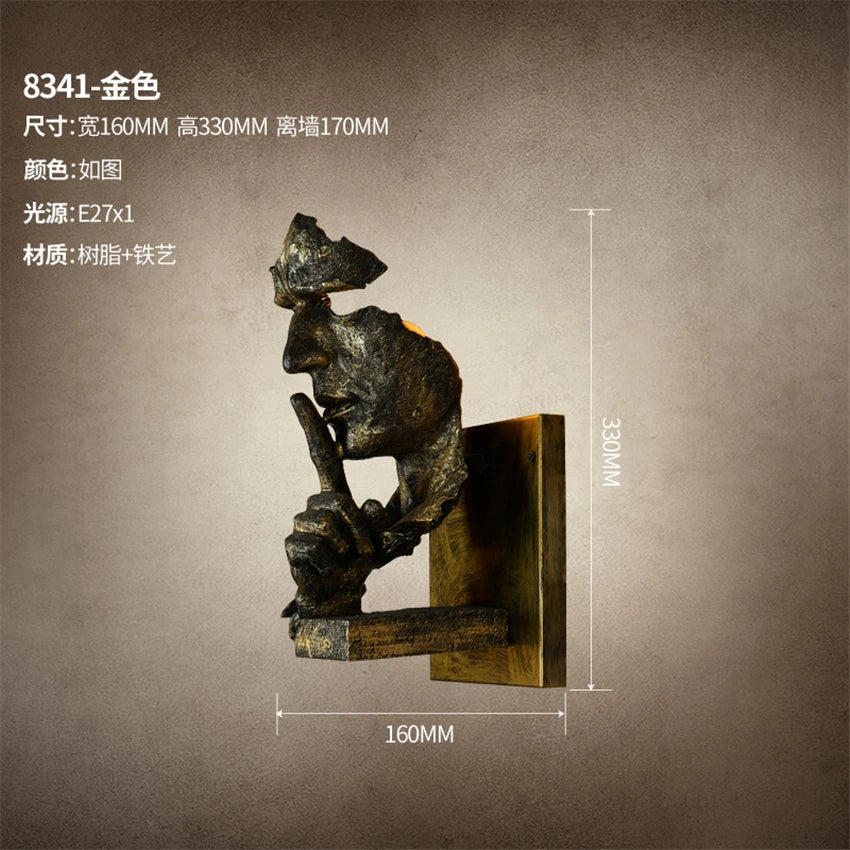 Retro Industrial Style Wall Sconce for Bar Restaurant Villa Decoration