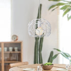 Industrial Iron Pendant Lights Modern Metal Cage E27 LED Hanging Lamp for Home & Restaurant