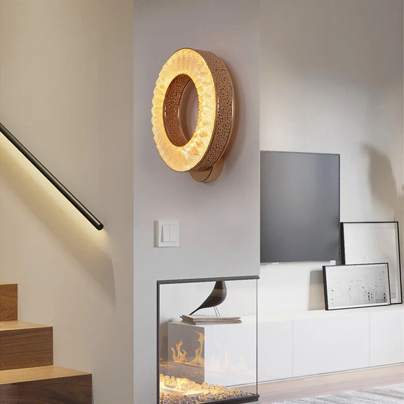 Modern Bedroom Wall Lamp: Sleek LED Indoor Light Fixture for Living Room, Study, Corridor