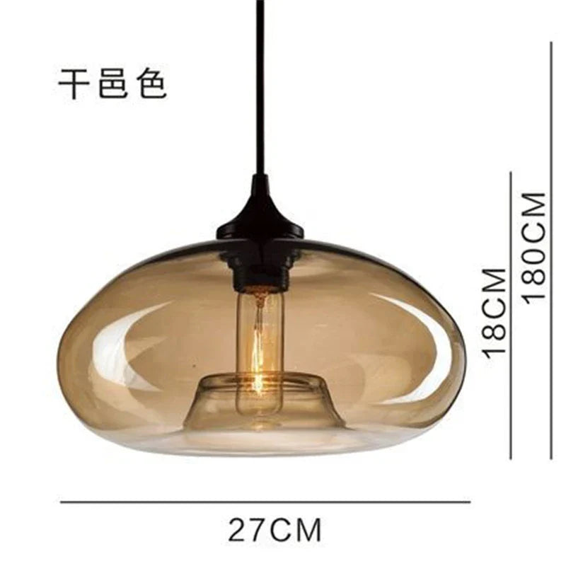 Glass Pendant Light Scandinavian Creative Hanging Lamp Modern Decor Lighting