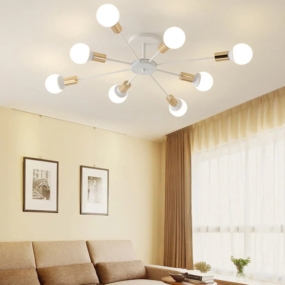 Retro Industrial Loft Sputnik Chandelier for Home Decor Dinning Cafe Bar