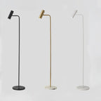 Metal Marble Base Floor Lamp - Minimalist Modern Standing Light