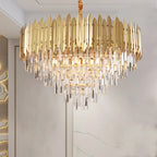 Crystal Chandelier: Modern Dining Room Lighting for Bedroom, Villa, 2024 New Collection