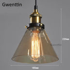 Industrial Glass Pendant Light for Modern Home Decor