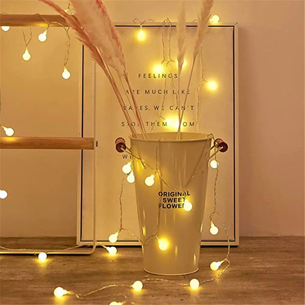 LED Globe Ball String Lights for Indoor Outdoor Decor