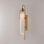 Modern Gold/Black Glass Wall Sconce LED Bedroom Wall Lamp Surface Mount
