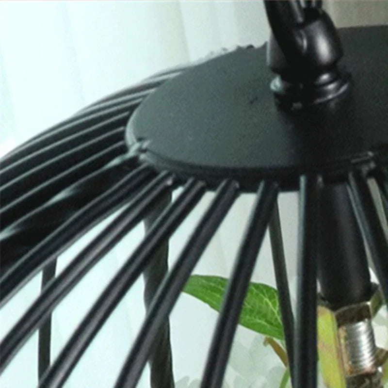 Industrial Style Rose Chandelier - Wrought Iron Pendant Lamp for Home, Restaurant, Bar