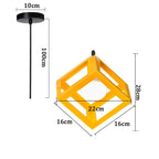 Nordic Vintage LED Pendant Light Colorful Hanging Fixture for Home and Hospitality