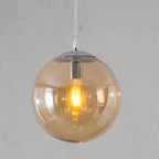 Retro Loft Glass Ball Pendant Light Industrial Style Kitchen Bedroom Home Decor