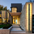 Outdoor Wall Light: Waterproof Aluminum Wall Lamp with Remote Control