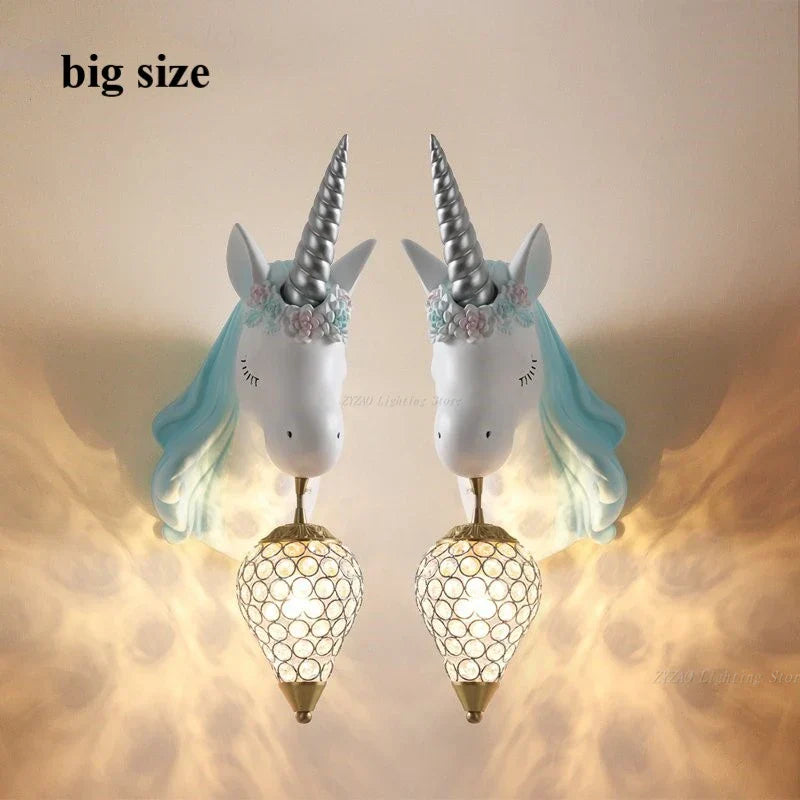 Unicorn Wall Lamp for Children's Room Decor