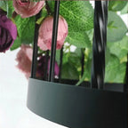 Industrial Style Rose Chandelier - Wrought Iron Pendant Lamp for Home, Restaurant, Bar