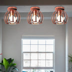 Minimal Nordic Iron E27 Ceiling Light: Modern Luminaria for Kitchen & Living Room