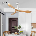 Modern White Plastic Blade Ceiling Fan Remote Control Bedroom 220v Ventilateur De Plafond