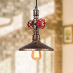 Industrial Retro Pendant Light Fixture Water Pipe Lamp for Kitchen and Home Decor