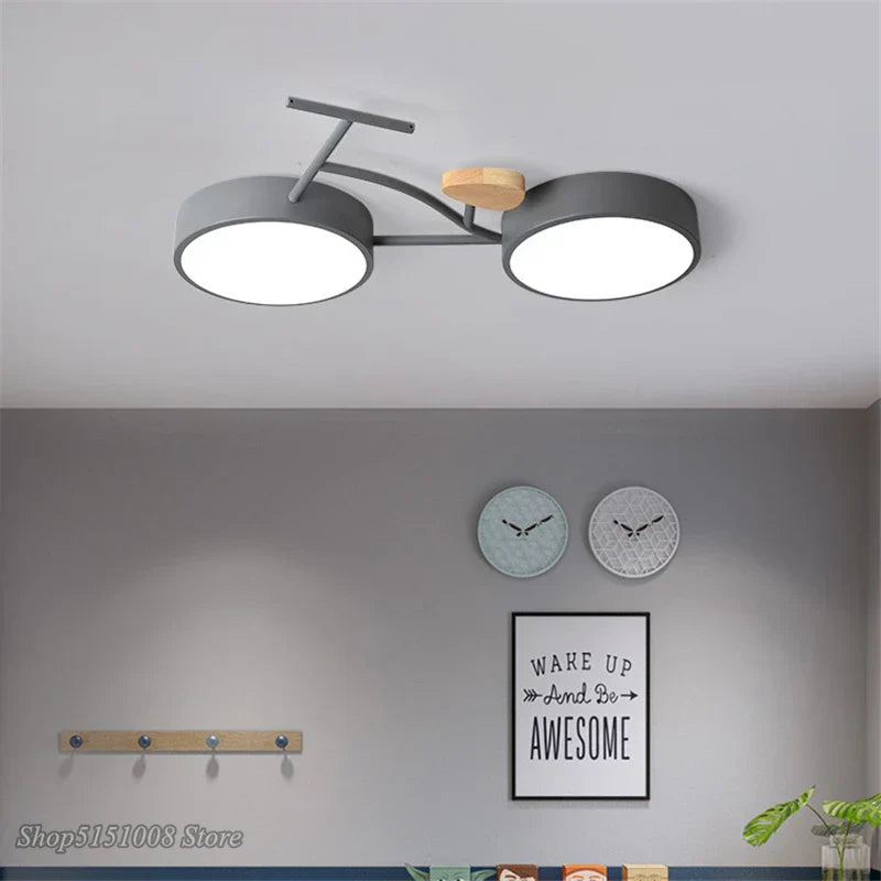 Kids LED Ceiling Lamp 3 Color Temperature, Nordic Design for Children's Room