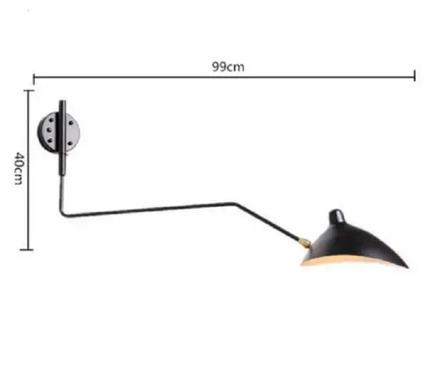 Black Swing Arm Chandelier | Loft Industrial Adjustable Lighting Fixture