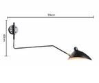 Black Swing Arm Chandelier | Loft Industrial Adjustable Lighting Fixture