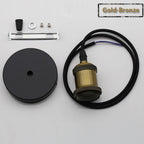 Vintage E27 Socket Pendant Lights with Edison Bulb Lamp Bases