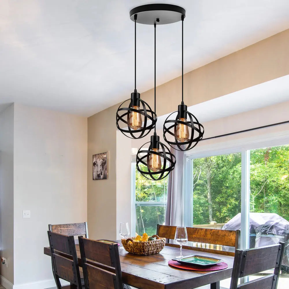 Industrial Pendant Lights - Modern Kitchen Island Lamp, Cafe Hanging Light