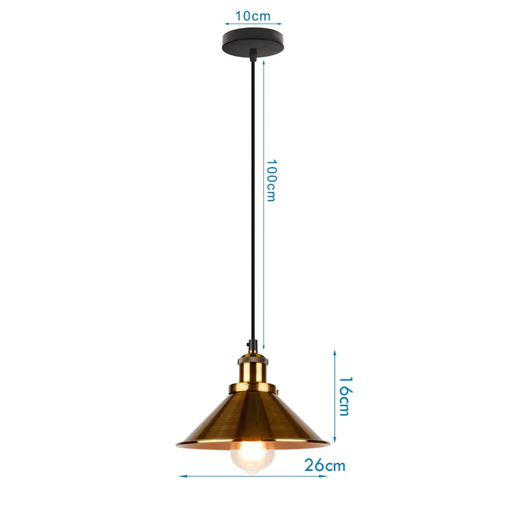 Vintage Industrial Pendant Chandelier Light Fixture for Home Kitchen Bar Decor