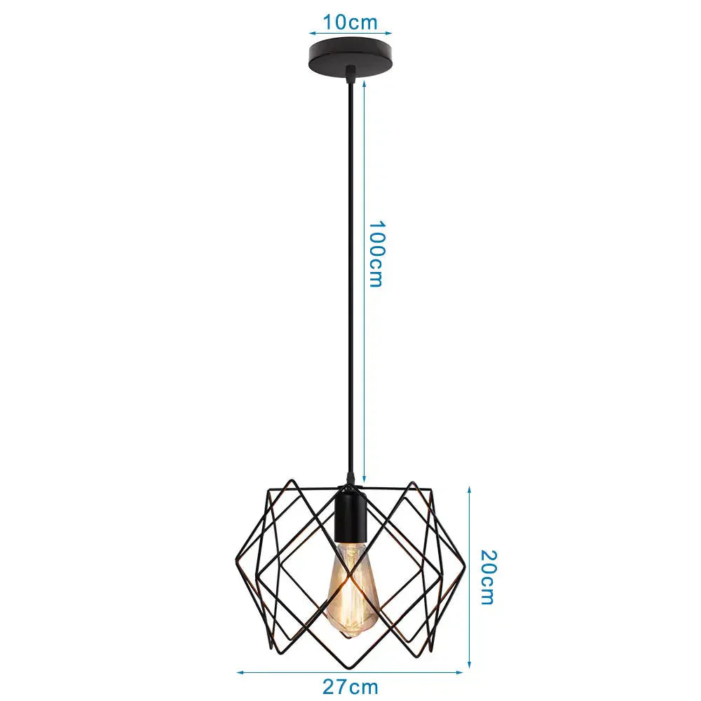 LED Pendant Lights Vintage Hanging Lamp Industrial Ceiling Fixture E27