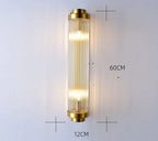 Black Gold Crystal Wall Lights for Bedroom Living Room Home LED Sconce