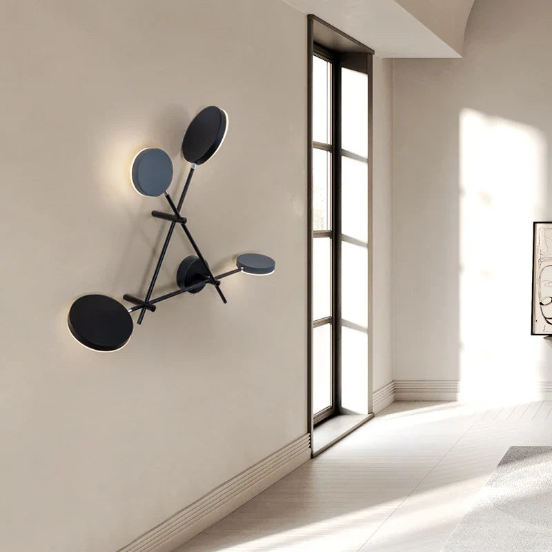 Adjustable Rotating LED Wall Sconce with Switch, Modern Stair Hallway Fixture