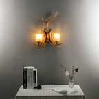 Retro Antlers Wall Lamp Deer Decor Wall Lights for Living Room Bar Bedroom Dining Room