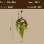 Green Plant Lighting Chandelier for Dining, Kitchen, Living Room