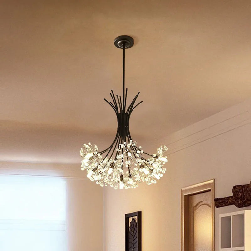 Modern Crystal Chandelier for Dining Room - Samsarah Lighting