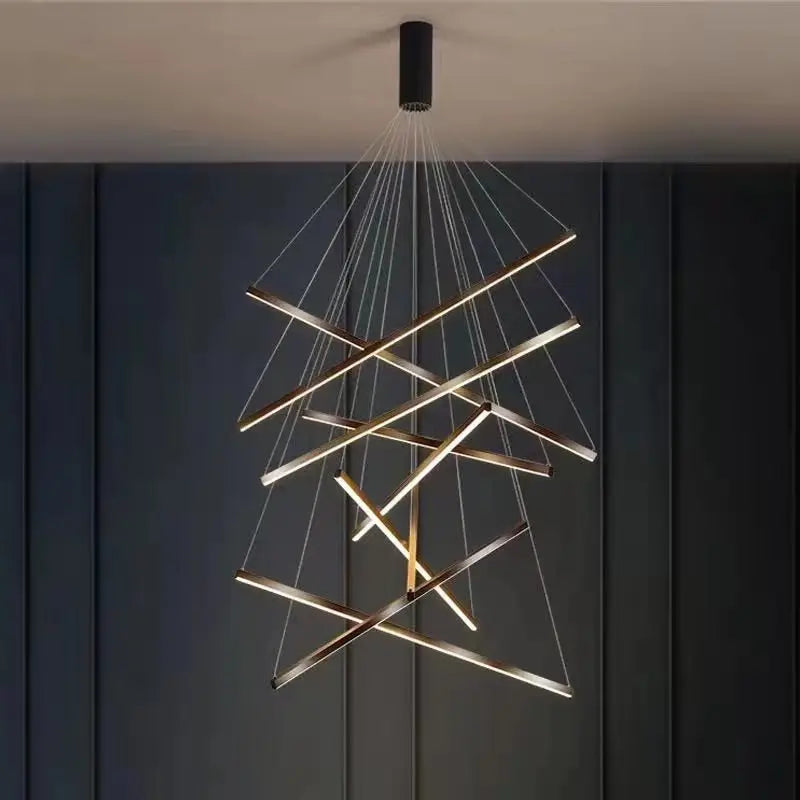 LED Nordic Chandelier: Modern Pendant Light for Living, Dining, and Bedroom