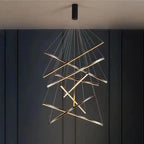 LED Nordic Chandelier: Modern Pendant Light for Living, Dining, and Bedroom