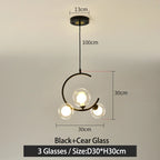 Glass Ball Pendant Light | Modern Nordic G9 LED Lamp for Living Room & Bedroom