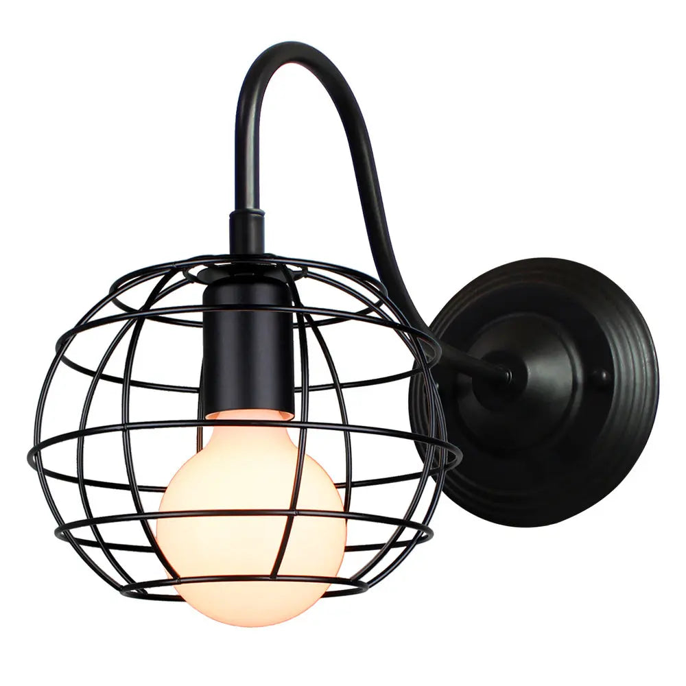 Industrial Iron Wall Sconce E27 Retro Loft Vintage LED Light Fixture